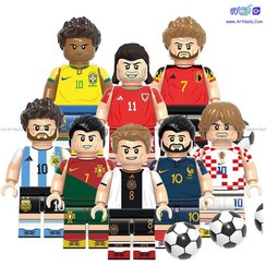 تصویر پک لگو مینی فیگور ۸عددی فوتبالی Lego Football