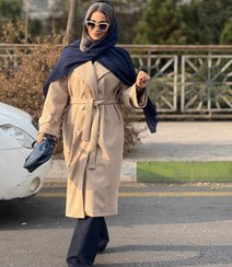 تصویر پالتو زنانه - کرم / سایز 