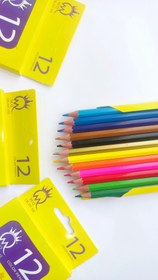 تصویر مداد رنگی 12 عددی ام کیو 