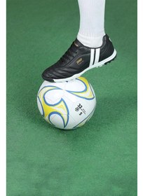 تصویر کفش‌ فوتبال چمنی مشکی مدل 13258 V7 برند jump 13258 Black Astroturf Football Shoes V7