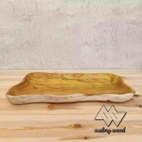 تصویر سینی منحنی چوبی کد d187 