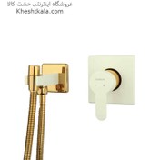 تصویر شیر توالت توکار فلت طرح ویوات راسان - شیری طلایی 