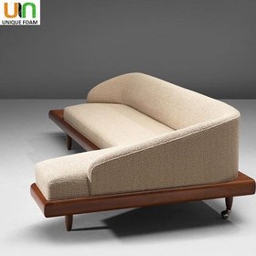 تصویر مبل ال مدرن مید سنچری پرستیژ | طراحی مینیمال لوکس با پایه چوبی 