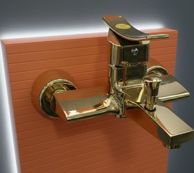 تصویر شیر حمام مدل فلت شیرالات سینک حمام