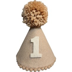 تصویر کلاه نمدی تولد طرح عدد یک کد ۴۱ 