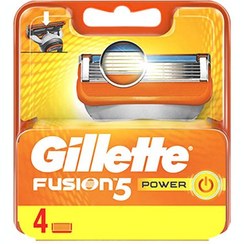 تصویر تیغ یدك 4 عددی ژیلت Gillette Fusion 5 Power 5 Blades Pcs