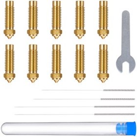 تصویر کیت نازل پرینتر سه بعدی سری سایز الگو مدل Multi-Size Brass Nozzle Kit for Neptune 4 Plus- 4 Max برند Elegoo 