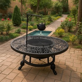 تصویر آتشدان مدل گرد مهر 