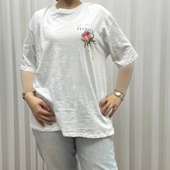 تصویر تیشرت ترک LC Waikiki کد 1123 گل پشت چاپدار 