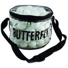 تصویر توپ پینگ پنگ سفید مردانه و زنانه تمرینی 16005b اورجینال BUTTERFLY 