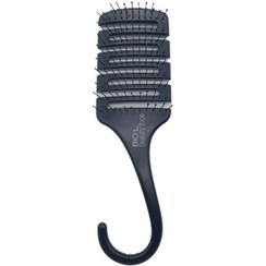 تصویر برس مو بیول BIO’L مدل Detangling Brush دارای سوزن پلاستیکی آنتی استاتیک رنگ مشکی 