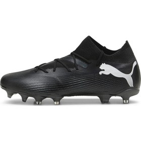 تصویر کفش فوتبال مشکی مردانه Future 7 Match FgAg و چمن مصنوعی 10771502 برند puma Future 7 Match FgAg Men's Black Cleats and Artificial Turf 10771502