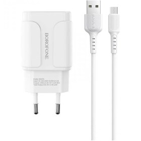 تصویر شارژر دیواری بروفون مدل BA37A به همراه کابل Borofone BA37A Wall Charger And Type-C Cable