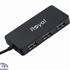 تصویر هاب 4 پورت USB 2.0 رویال ( Royal ) مدل RH2-210 