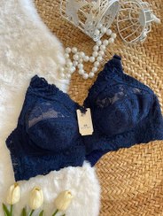 تصویر سوتین لعیا - سورمه ای / ۸۰ 