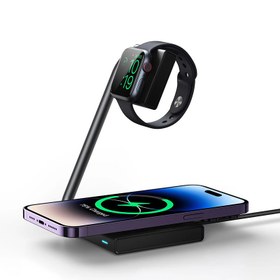 تصویر هولدر و شارژر وایرلس Joyroom JR-WQN05 15W Joyroom JR-WQN05 15W Holder With Wireless Charger