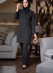 تصویر مانتو و شلوار بزیاق دیپلمات کد B34 