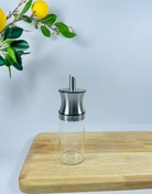 تصویر شکرپاش شیشه‌ای با سر استیل برند یونیک 