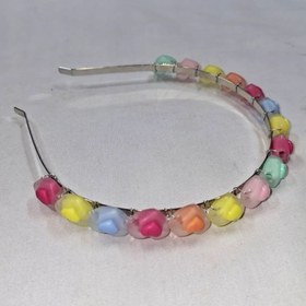 تصویر تل فلزی شکوفه شیشه ای 