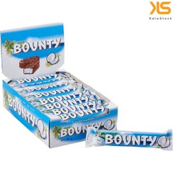 تصویر شکلات نارگیلی بونتی دوبل دوتکه50گرمی بسته 24عددی BOUNTY coconut chocolate