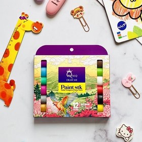 تصویر گواش جامد اکلیلی 12 رنگ 