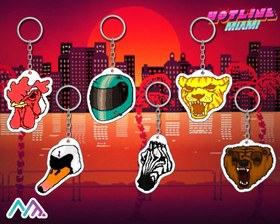 تصویر جاکلیدی Hotline Miami طرح The Masks 