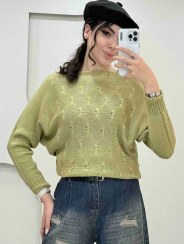 تصویر بلوز بافت پروانه ای کد: 2239 