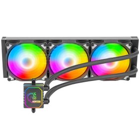 تصویر خنک کننده مایع پردازنده گرین  GLACIER 360 ARGB Green GLACIER 360 ARGB CPU Liquid Cooler