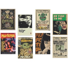 تصویر پک پوستر ۸ عددی Vintage کد VNTPACK19 