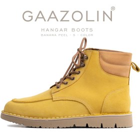 تصویر بوت هانگر گازولین زرد جیر – GAAZOLIN Hangar Boots Banana Peel S 