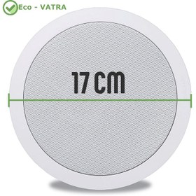 تصویر پکیج سیستم صوتی ویلا، باغ و خانه - سطح طلایی 1 (شامل: آمپلی رومیزی، 4 عدد باند سقفی 30w قطر CM17) 