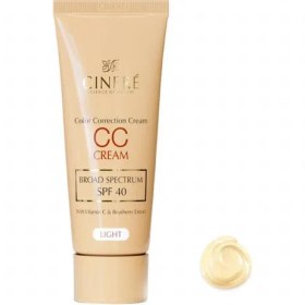 تصویر سينره کرم پودر روشن کننده CC با SPF40 CINERE CC CREAM SPF40