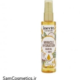 تصویر روغن آبرسان مو اینکتو | INECTO مدل MIRACLE HYDRATION حاوی روغن نارگیل حجم 100 میل 