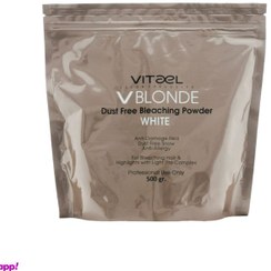 تصویر پودر دکلره سفید ویتال حجم 500میل Vitael White bleach powder 