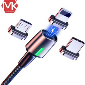 تصویر کابل شارژر baseus magnetic fast charge cable 
