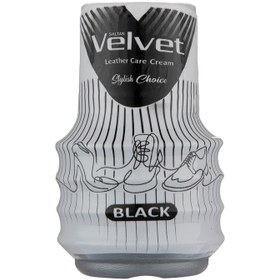 تصویر واکس احیا کننده کیف و کفش ولوت سالتن مدل Black 