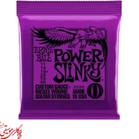 تصویر سیم گیتار الکتریک ارنی بال مدل Power Slinky گیج 11-48 