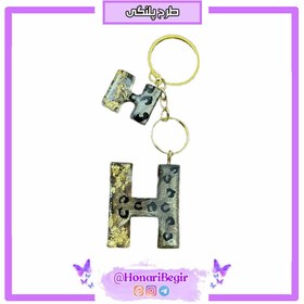 تصویر جاکلیدی رزینی حروف انگلیسی English Alphabet Resin Keychain