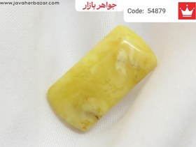 تصویر نگین کهربا بولونی لهستان چهارگوش کد 54879 