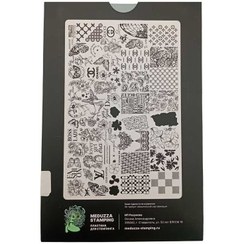 تصویر شابلون فلزی ناخن مدوزا (کد 012) 