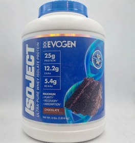 تصویر پروتئین وی ایزوله ایزوجکت ایوژن 1800 گرم Evogen Isoject Whey Isolateحاوی خالص ترین فرم پروتئین طعم خالق العاده مخلوط پذیری ساده بدون گوله شدن برای ترمیم و ریکاوری عضلات تامین پروتئین مورد نیاز بدن Evogen Isoject Whey Isolate Protein