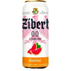 تصویر ماءالشعیر زیبرت طعم گریپ فروت 500 میلی لیتر باکس 24 عددی Zibert non alcoholic beer and grapefruit 500 ml