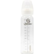 تصویر شیشه شیر پیرکس کلاسیک یومامی بزرگ 240 میلی لیتر Umomy Big Classic Neck Baby Bottle 240 Ml