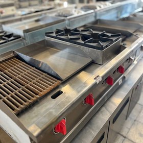 تصویر گریل گازی 90 سانت سه کاره 