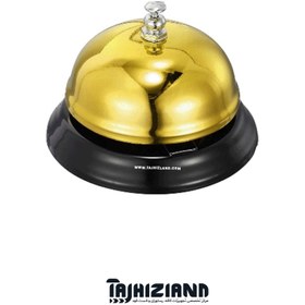 تصویر زنگ رومیزی طلایی بزرگ 