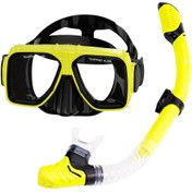 تصویر عینک و اسنورکل غواصی (ماسک اسنورکل ) CONQUEST 