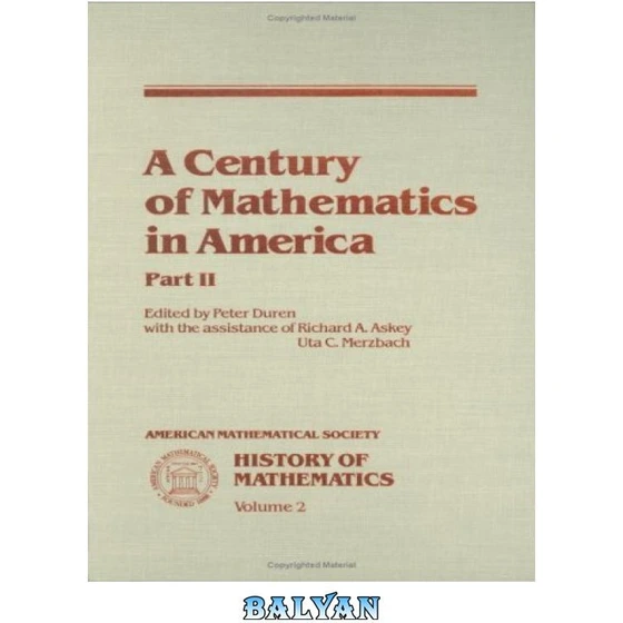 خرید و قیمت دانلود کتاب A Century of mathematics in America | ترب