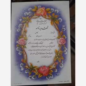 تصویر لوح تقدیر طلاکوب برجسته بسته 20 عددی 