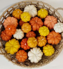 تصویر شمع کدو - نارنجی 