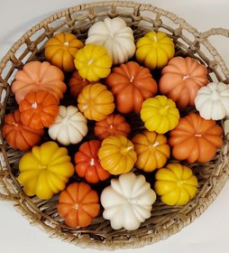 تصویر شمع کدو - نارنجی 